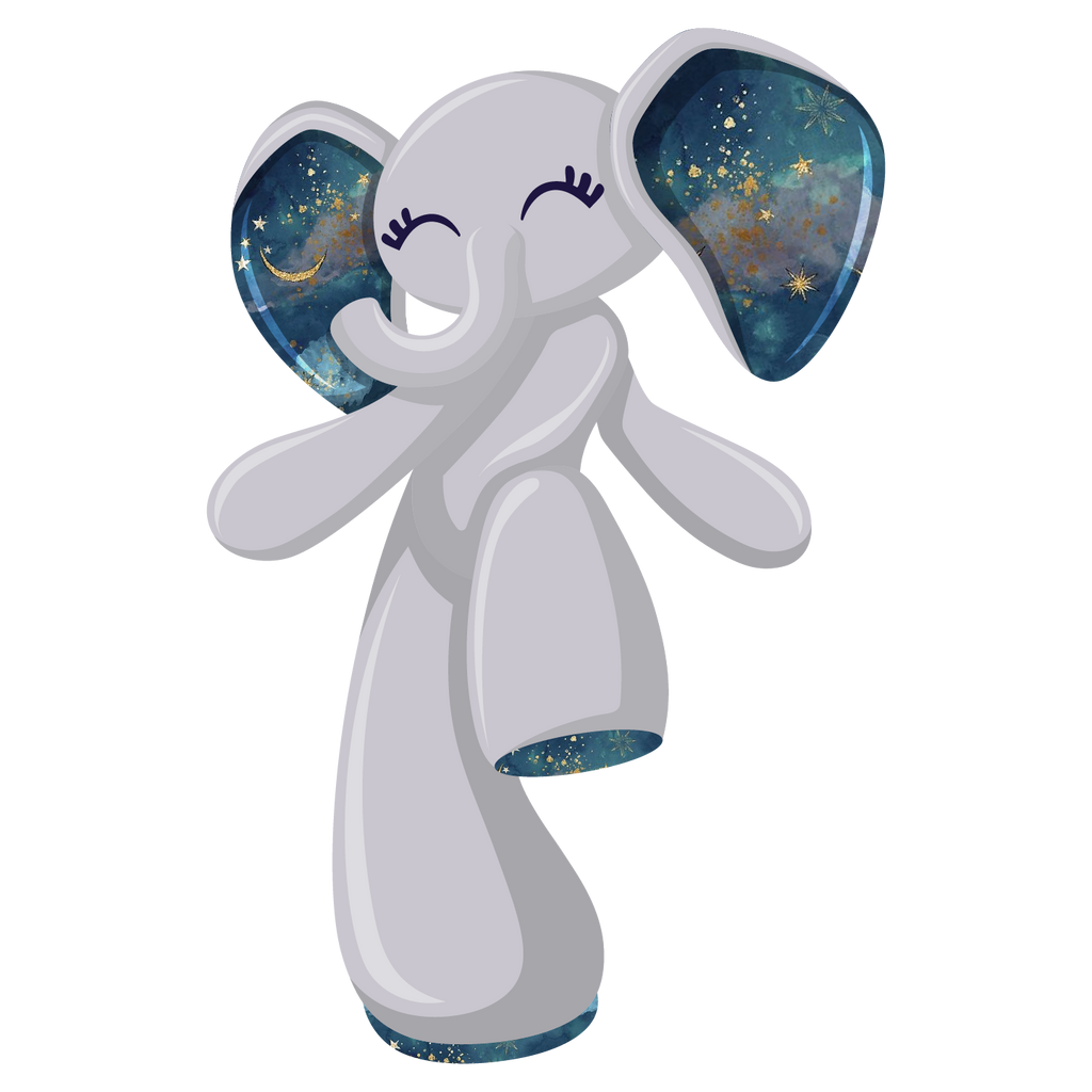 Elephant Floppy Sticker