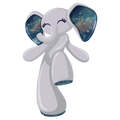 Elephant Floppy Sticker