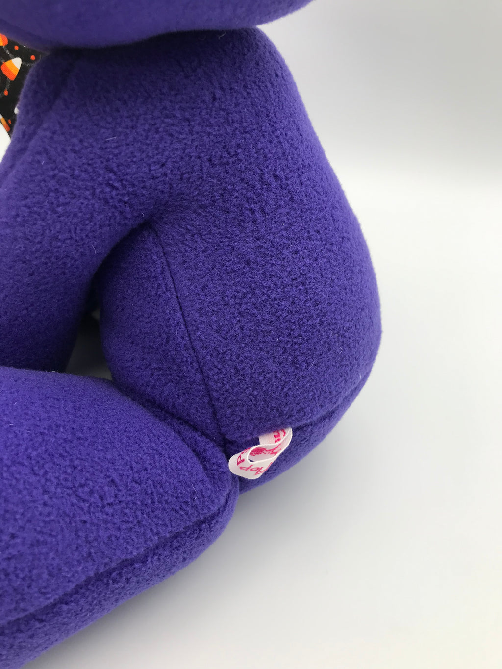Dark Purple Bunny with Candy Corn