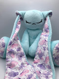 Minky Light Blue Cabbit