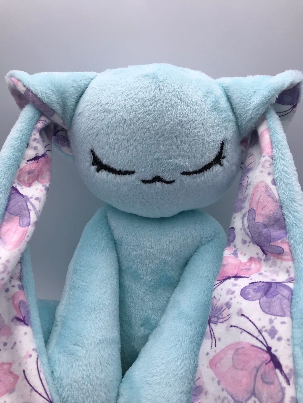 Minky Light Blue Cabbit