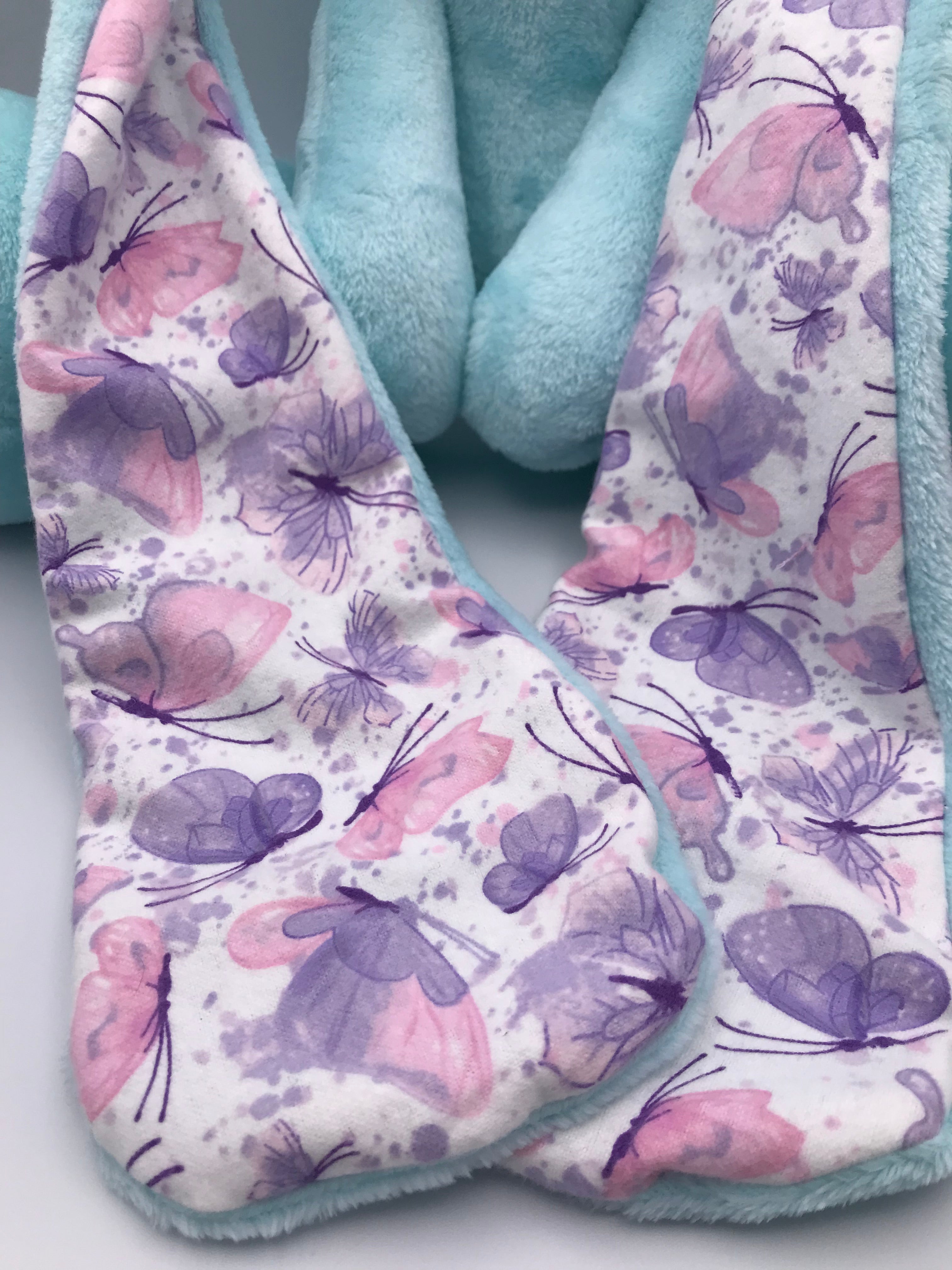 Minky Light Blue Cabbit