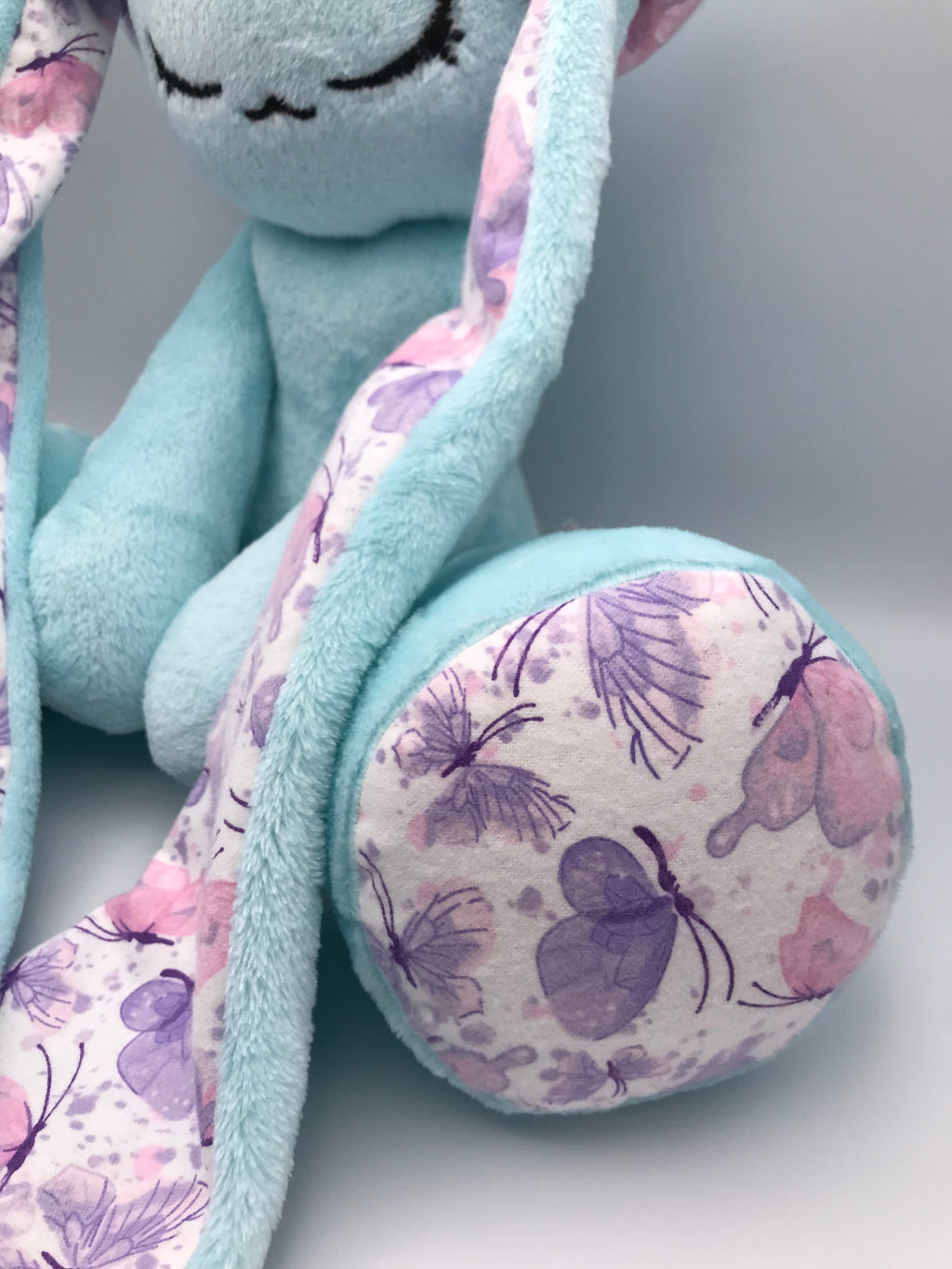 Minky Light Blue Cabbit
