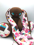 Chocolate brown cupcakes bunny