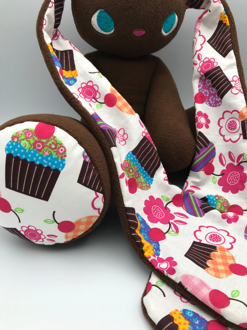 Chocolate brown cupcakes bunny