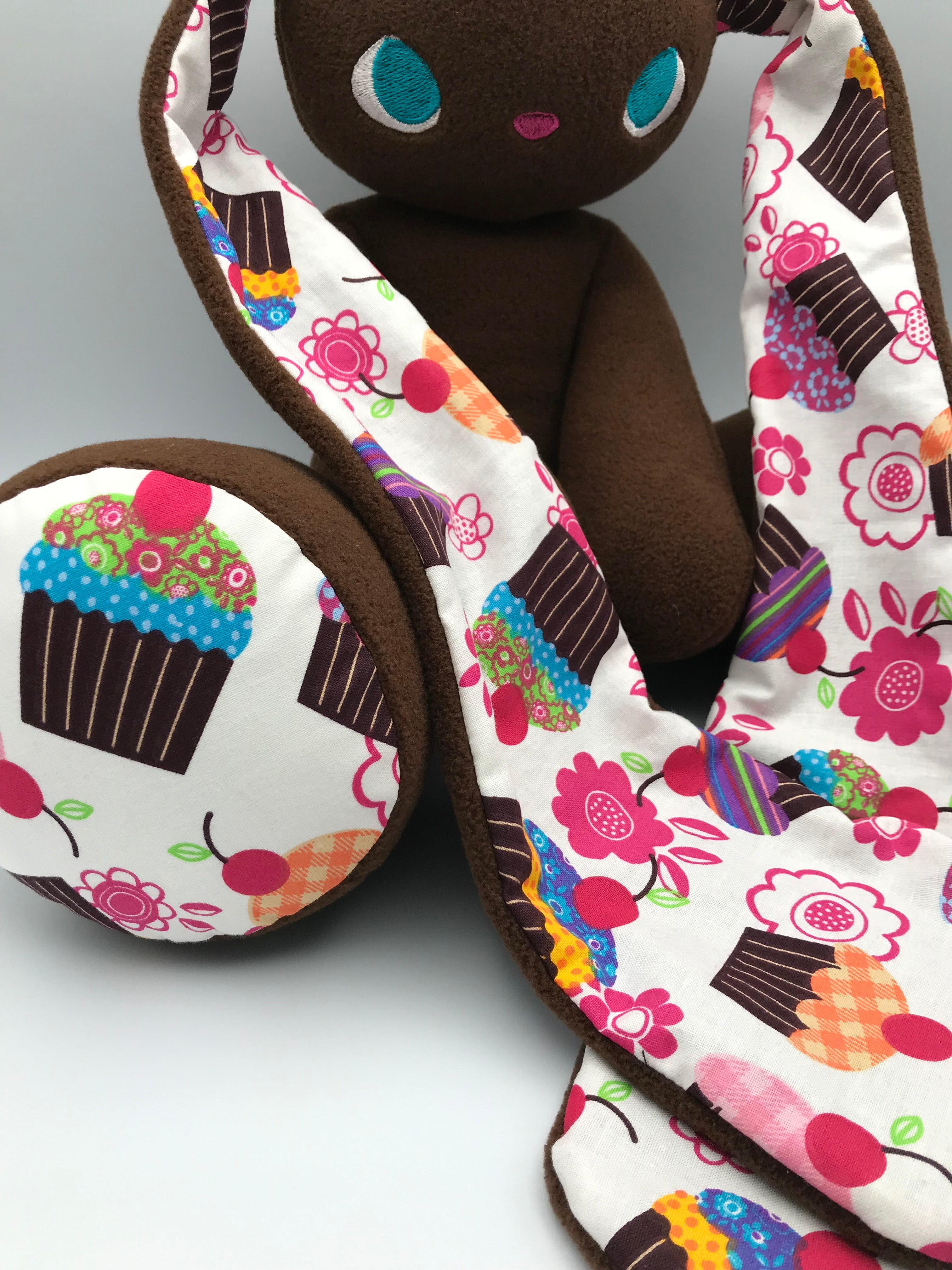 Chocolate brown cupcakes bunny