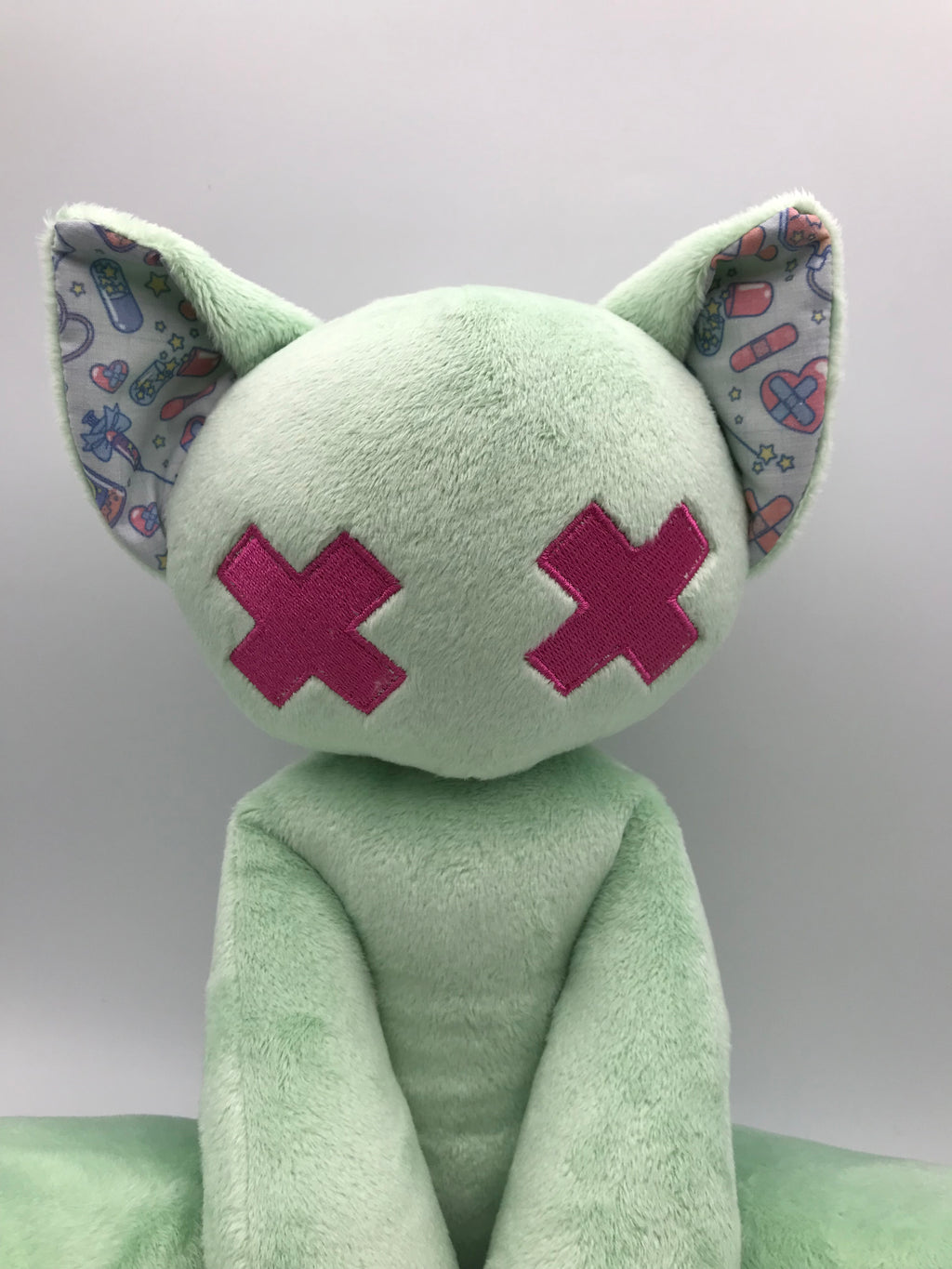 Minky fleece cat, rn fabric
