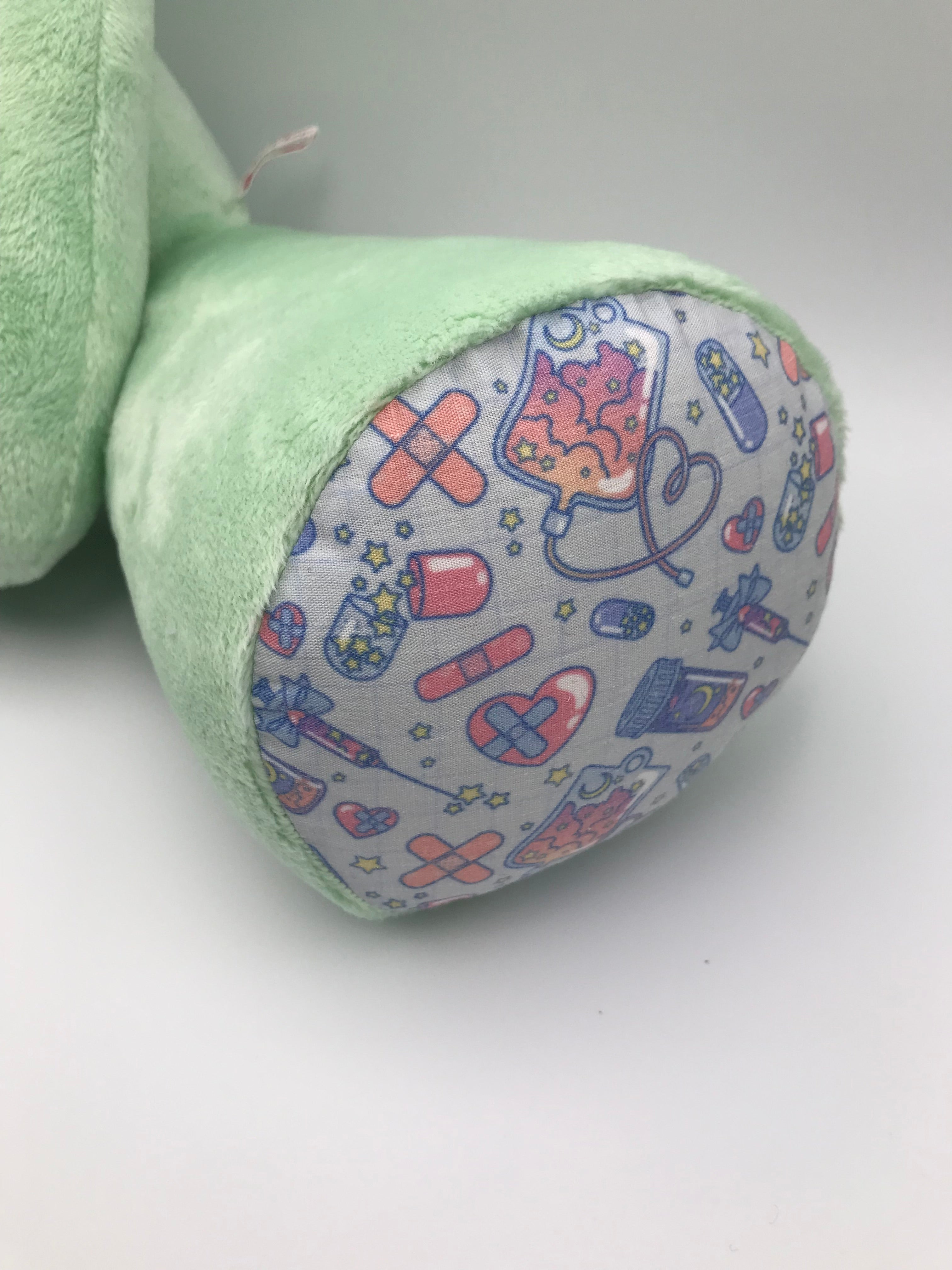 Minky fleece cat, rn fabric