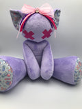 Minky cat, rn fabric