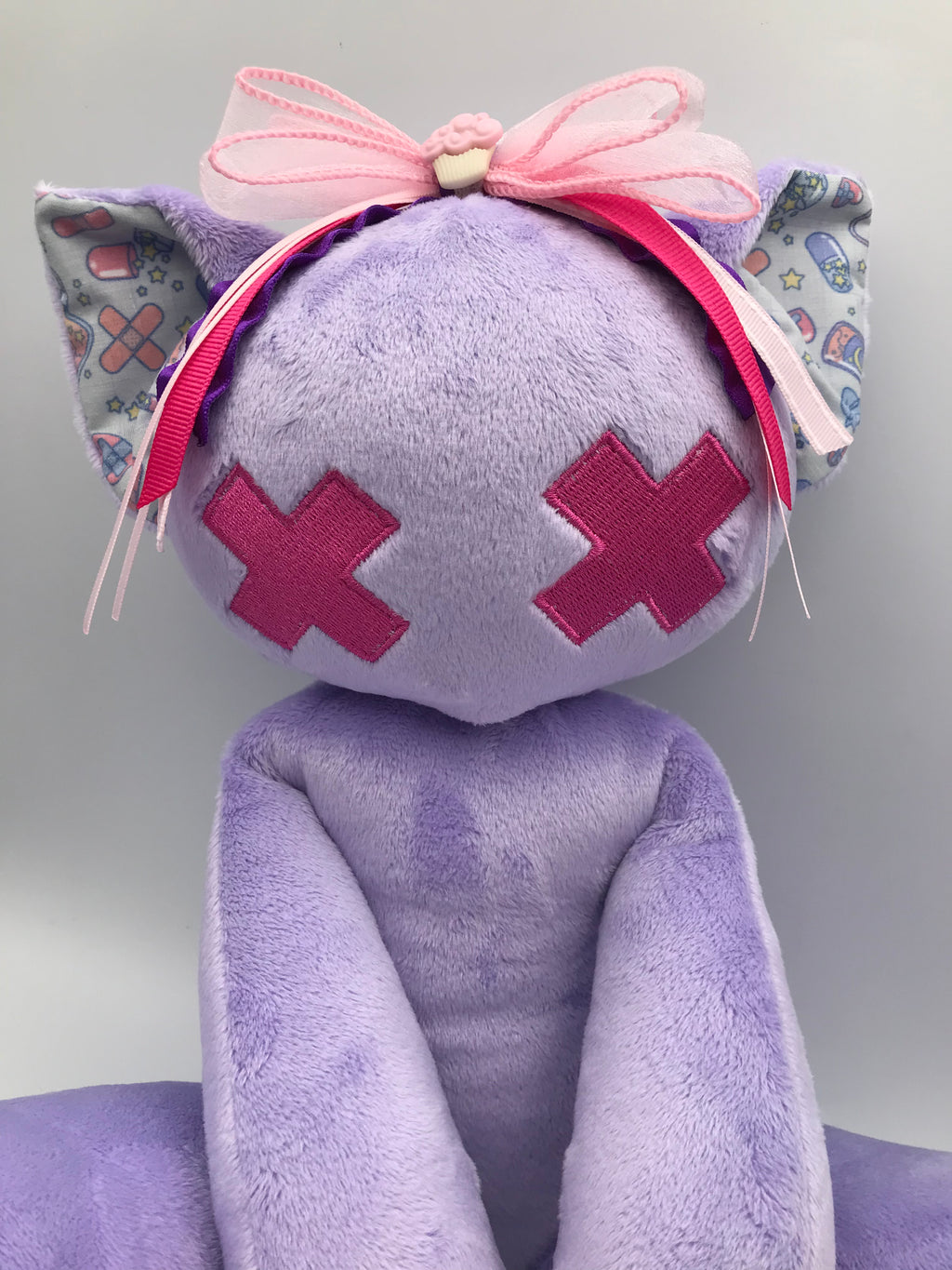 Minky cat, rn fabric
