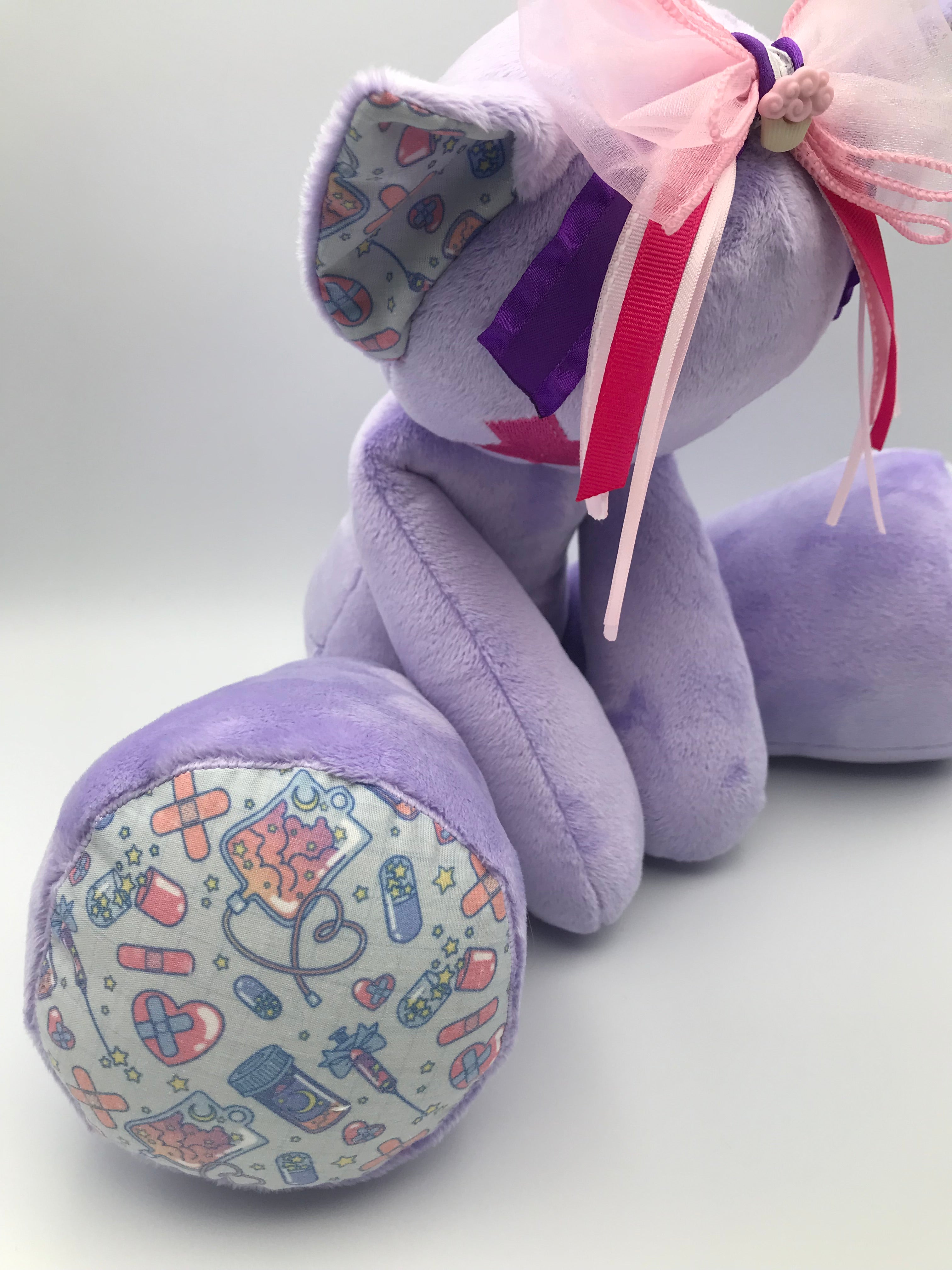Minky cat, rn fabric