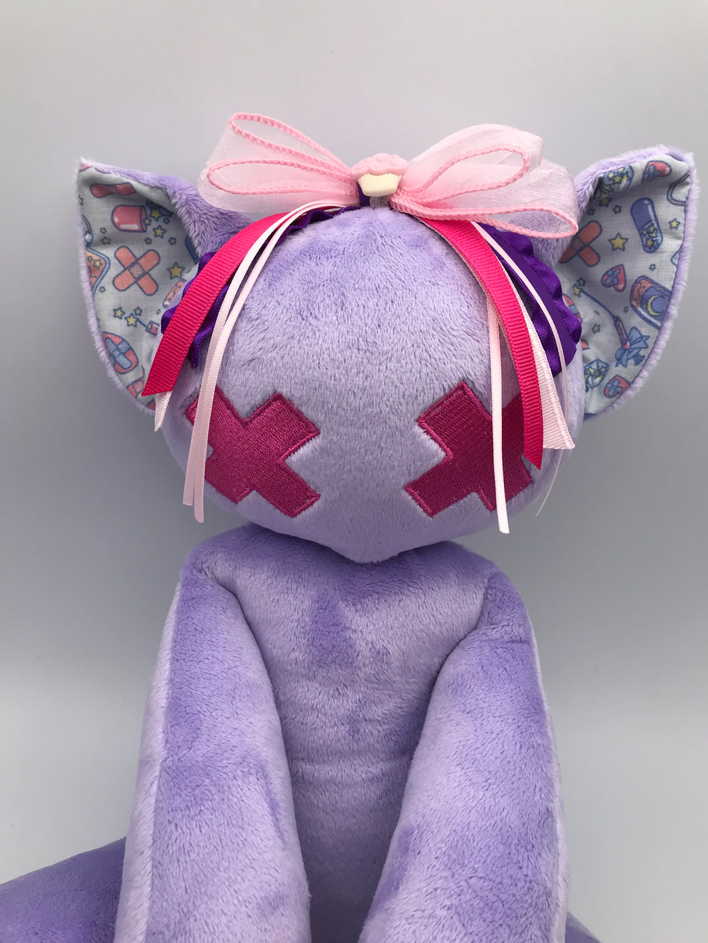 Minky cat, rn fabric